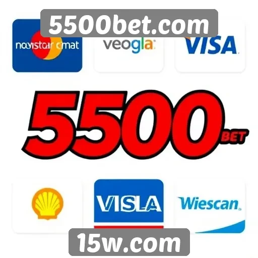 Métodos de pagamento disponíveis no 5500bet.com